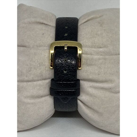 Kate Spade New York 0107 Women\'s Black Leather Analog Dial Quartz Watch VK179
